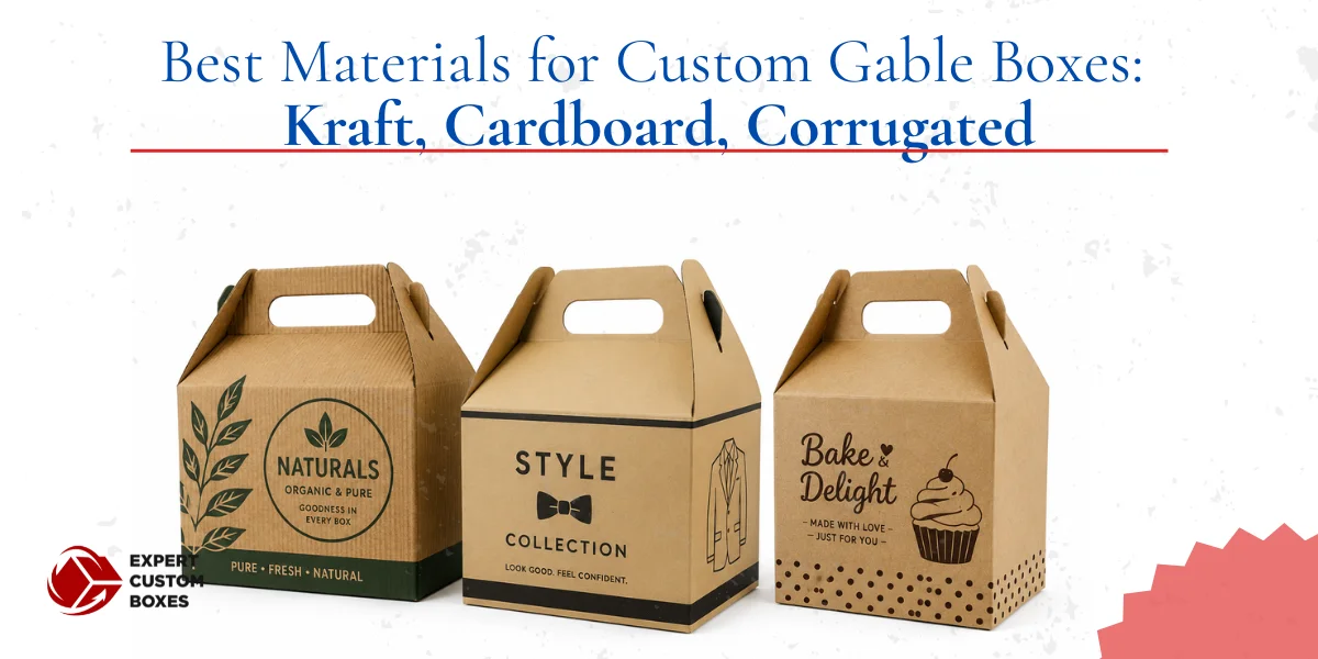 Best Materials for Custom Gable Boxes: Kraft, Cardboard, Corrugated