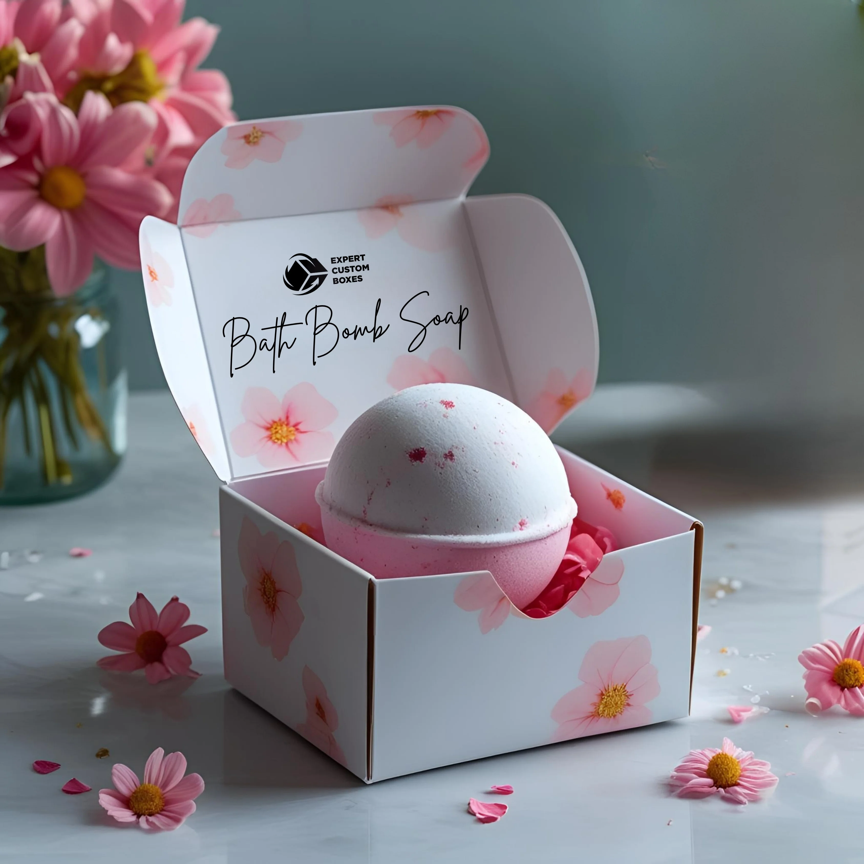 Custom Bath Bomb Boxes