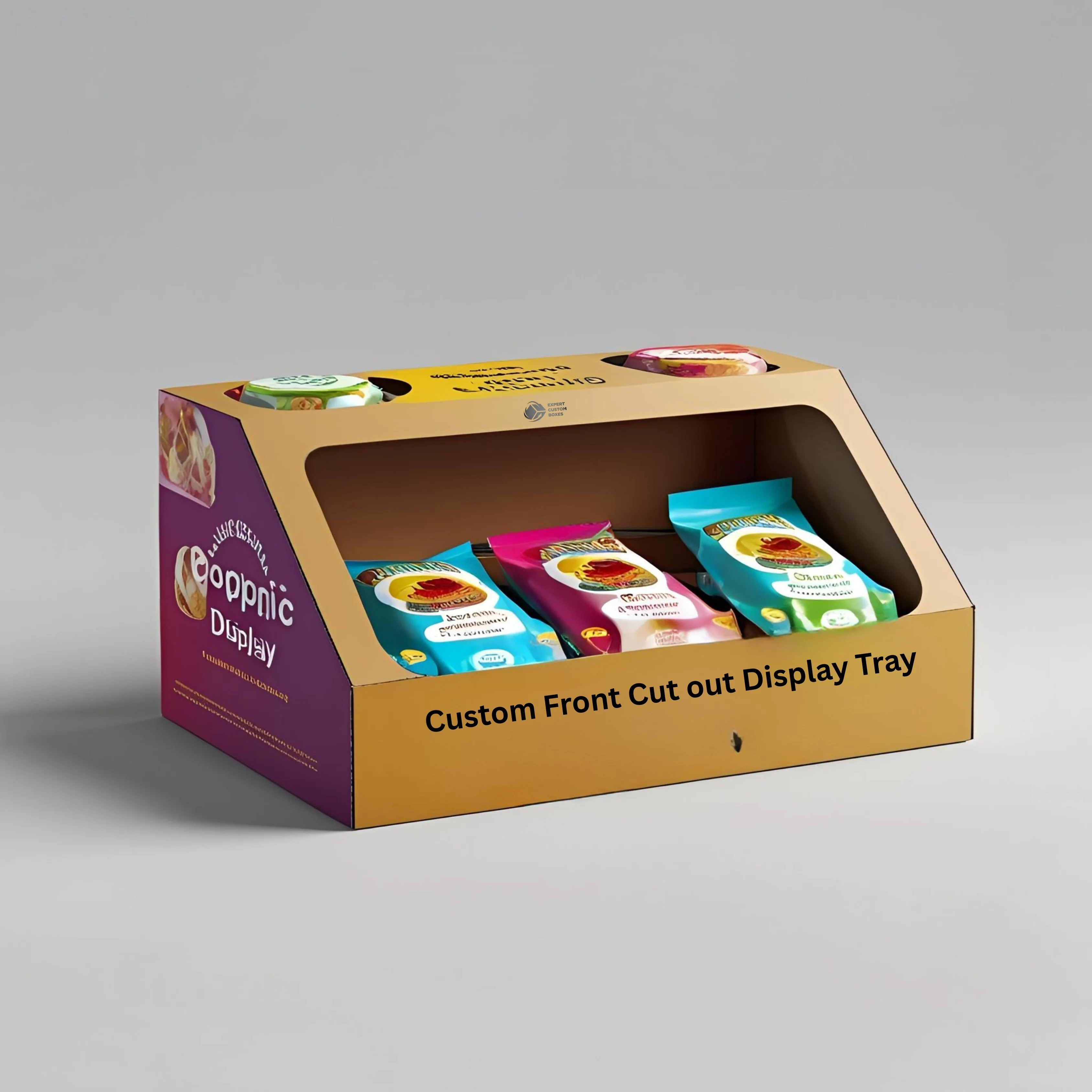 Custom Front Cut Out Display Tray