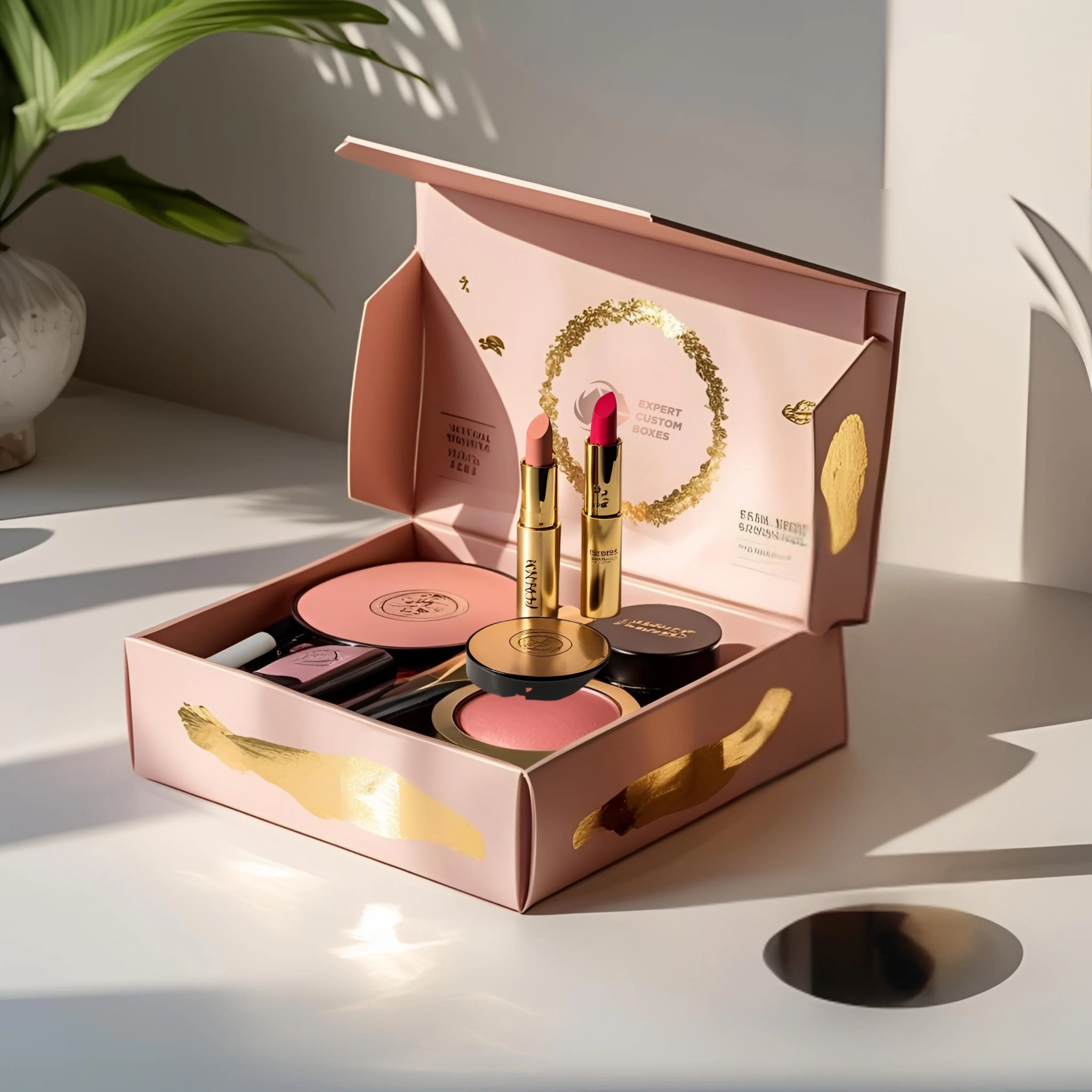 Gold Foil Cosmetic Box Printing