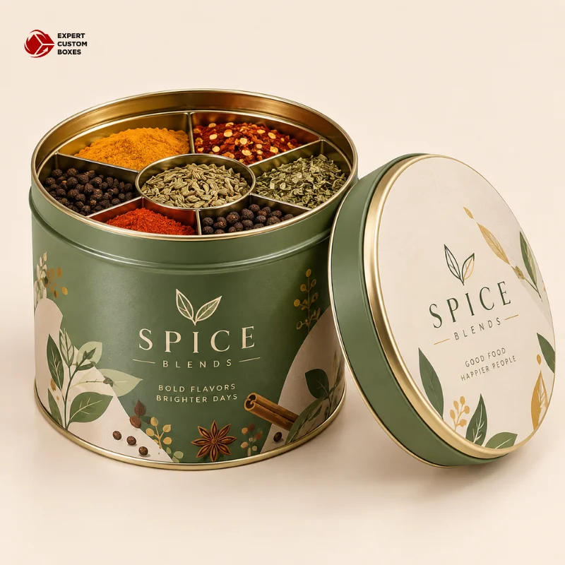 Custom Spice Tin Boxes