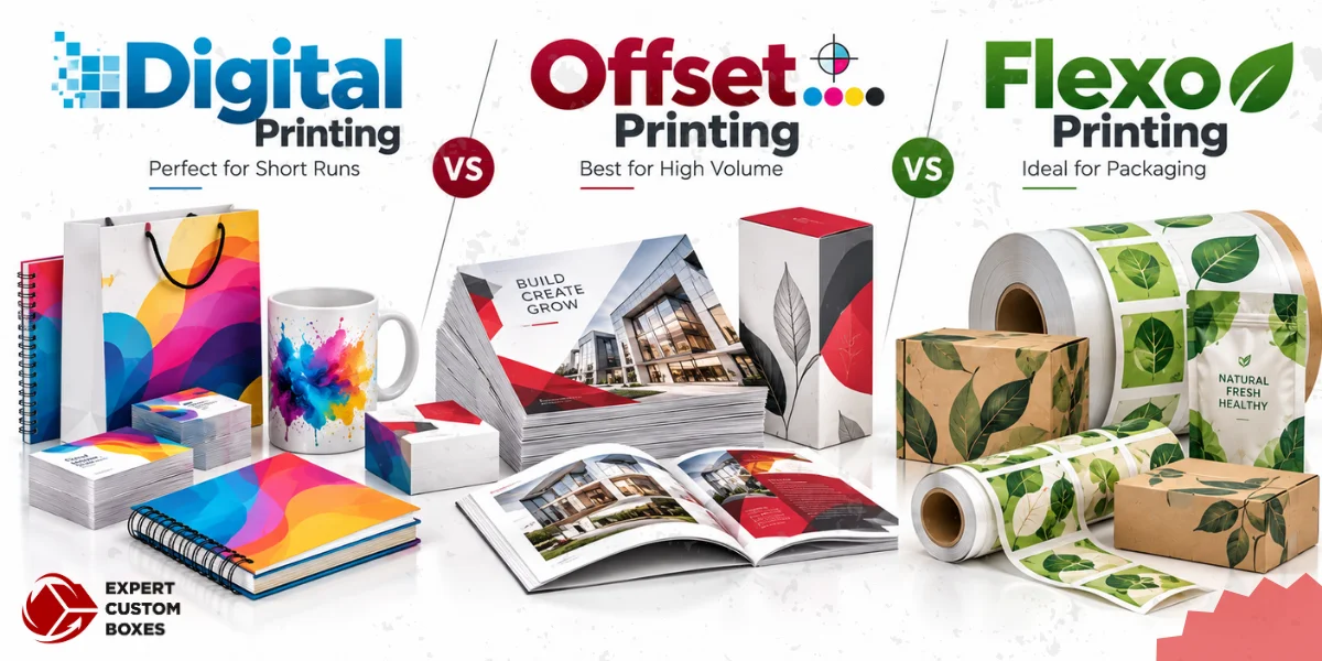 Digital vs Offset vs Flexo Printing: Which Is Best for Your Packaging?