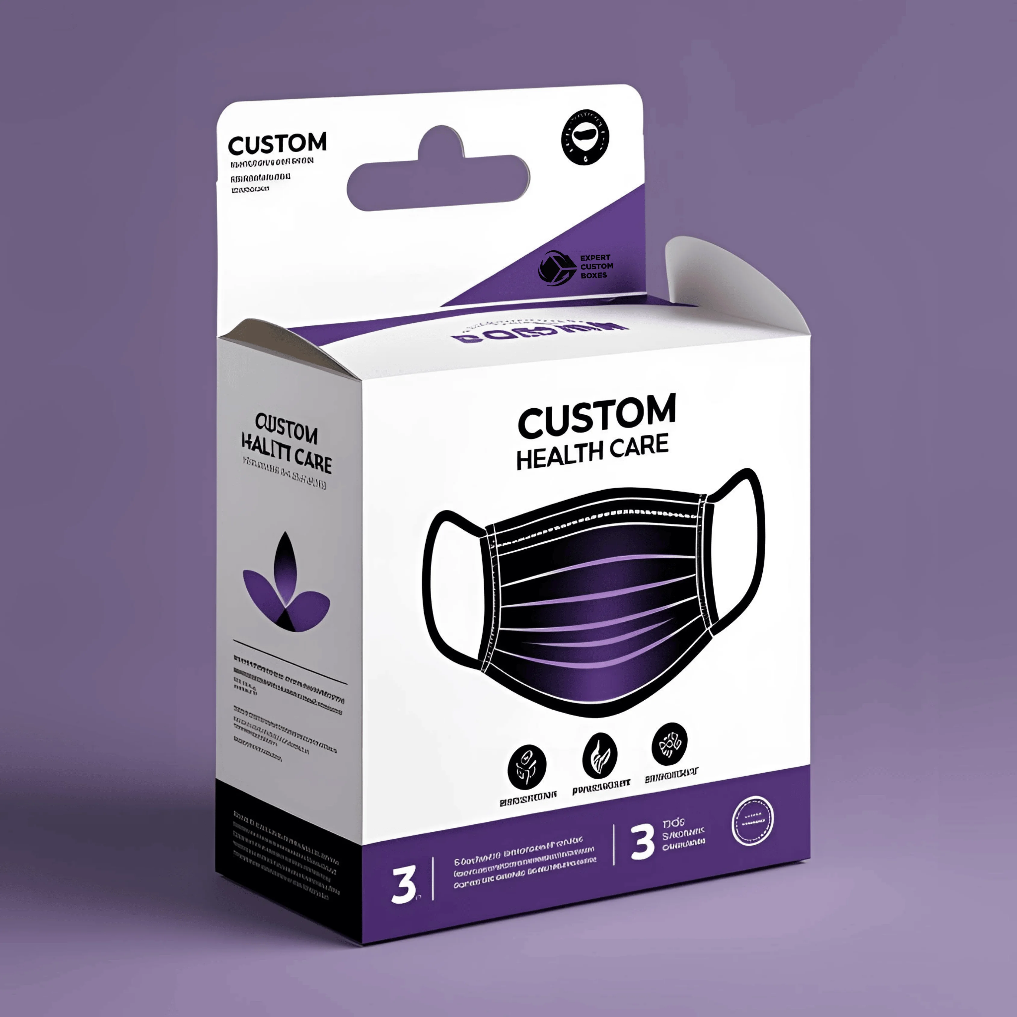 Custom Healthcare Mask boxes