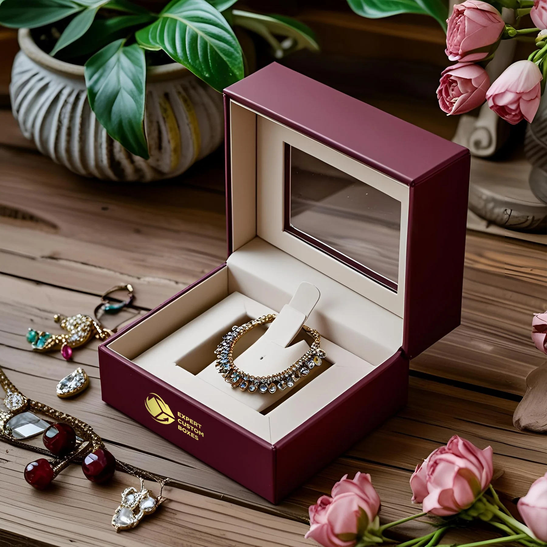 Custom Jewelry Rigid Boxes