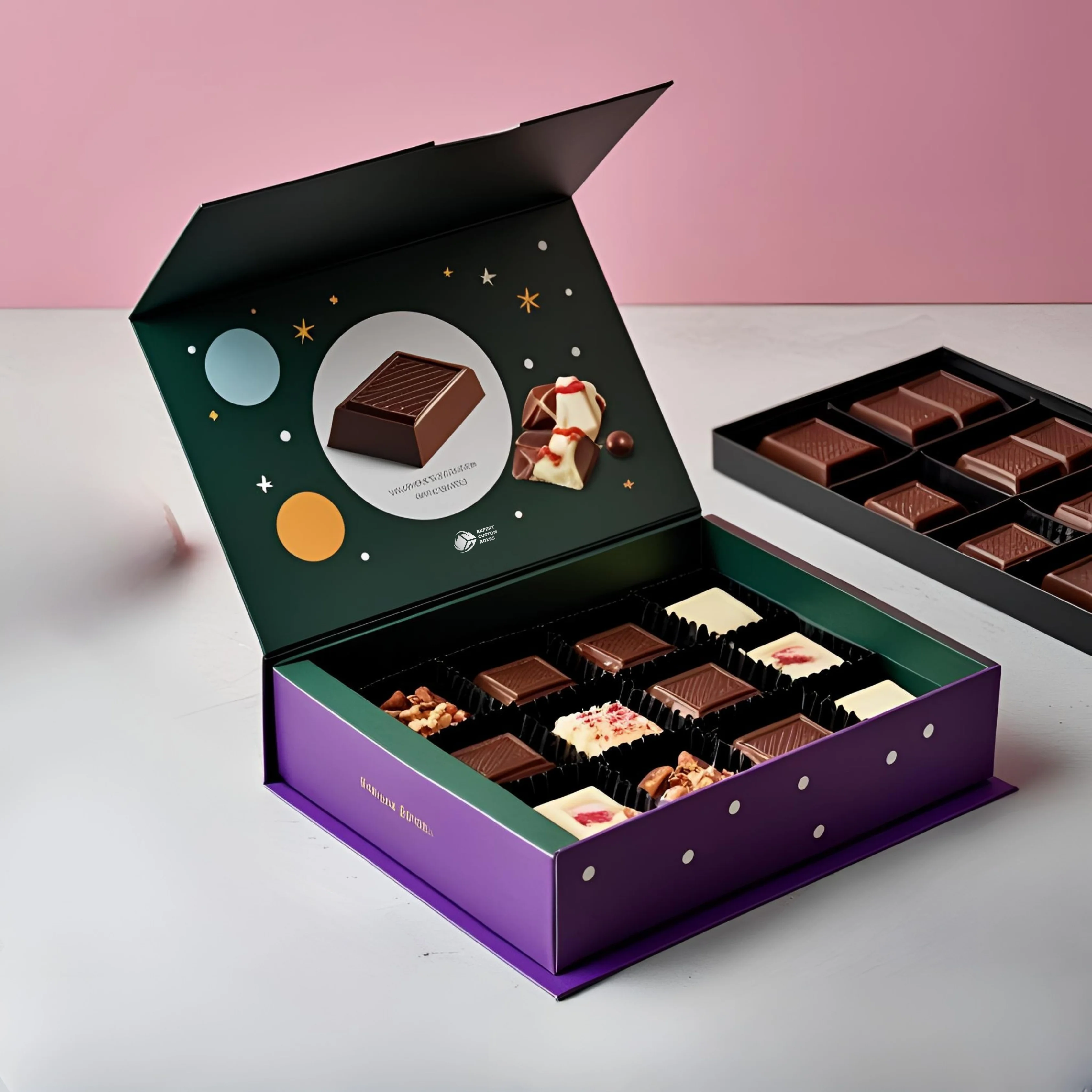 Magnetic Closure Chocolate Boxes