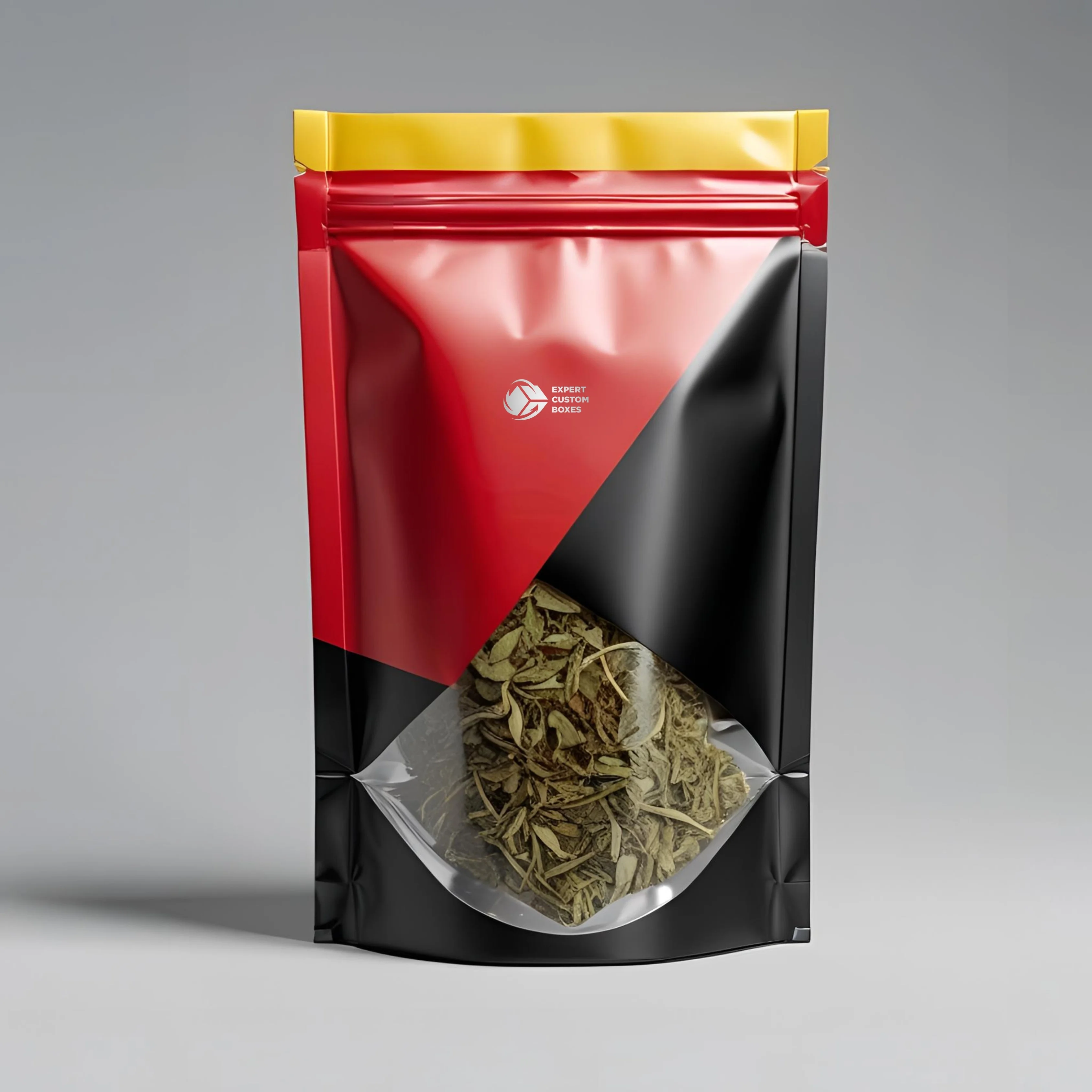 Custom Mylar Foil Bags with PVC Window
