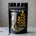 Custom Printed Black Mylar Bags