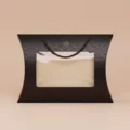 Custom Printed Black Pillow Boxes