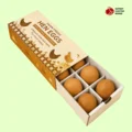 Kraft egg boxes with logo
