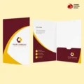 Custom letter size presentation folders