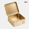 Custom Square Hinged Tin Boxes Wholesale
