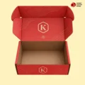 Corrugated econo roll end front tuck boxes with custom branding