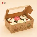 Kraft Cupcake Packaging customized