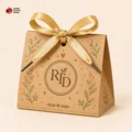 Customized Printed Kraft Favor Boxes With Logo