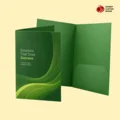 Printed letter size presentation folders
