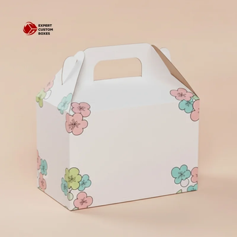 Custom White Gable Boxes 